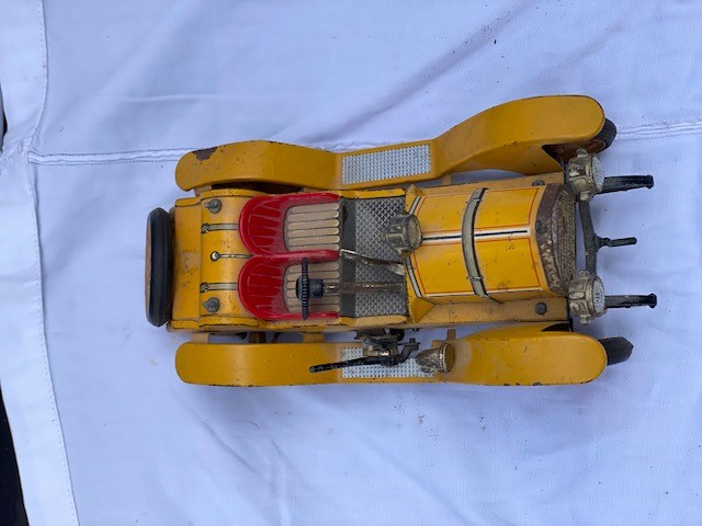 SCHUCO OLDTIMER MERCER Type 35 J 1913 (1225) Yellow Wind-Up