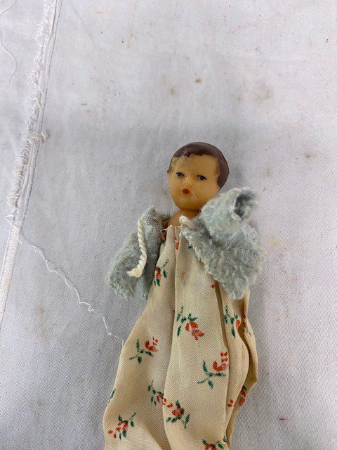 Vintage small rubber doll 735