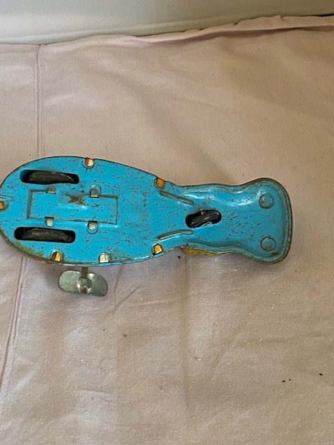 Rare Japanese vintage 1960s tin plate lithographed wind up Hippopotamus toy (1200) - Image 5