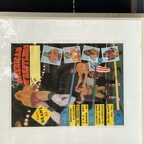 British bulldog original 1970s American wrestling poster(1273)