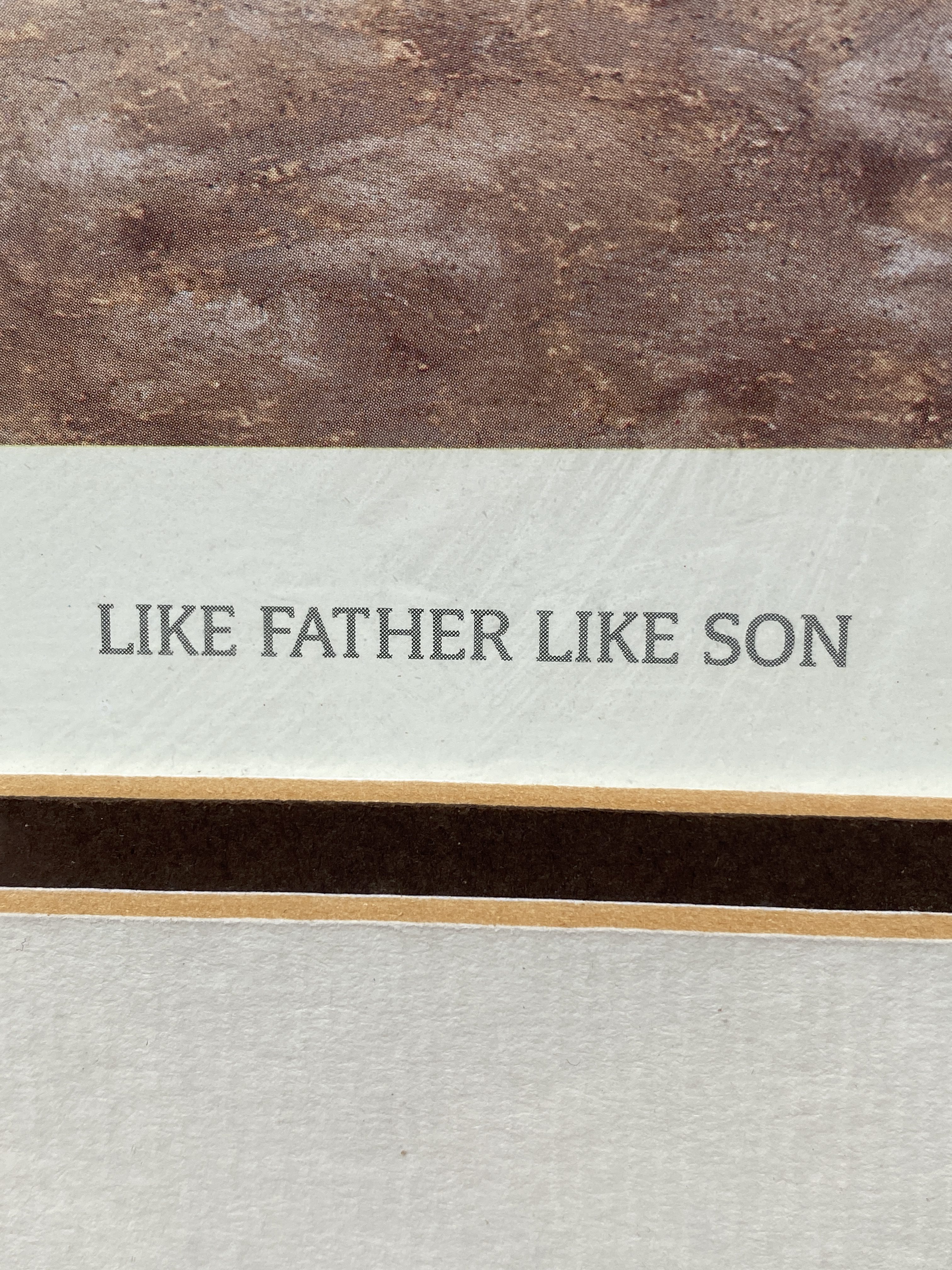 Nigel hemming limited edition framed signed print. Like Father Like son with certificate (1283) - Image 9