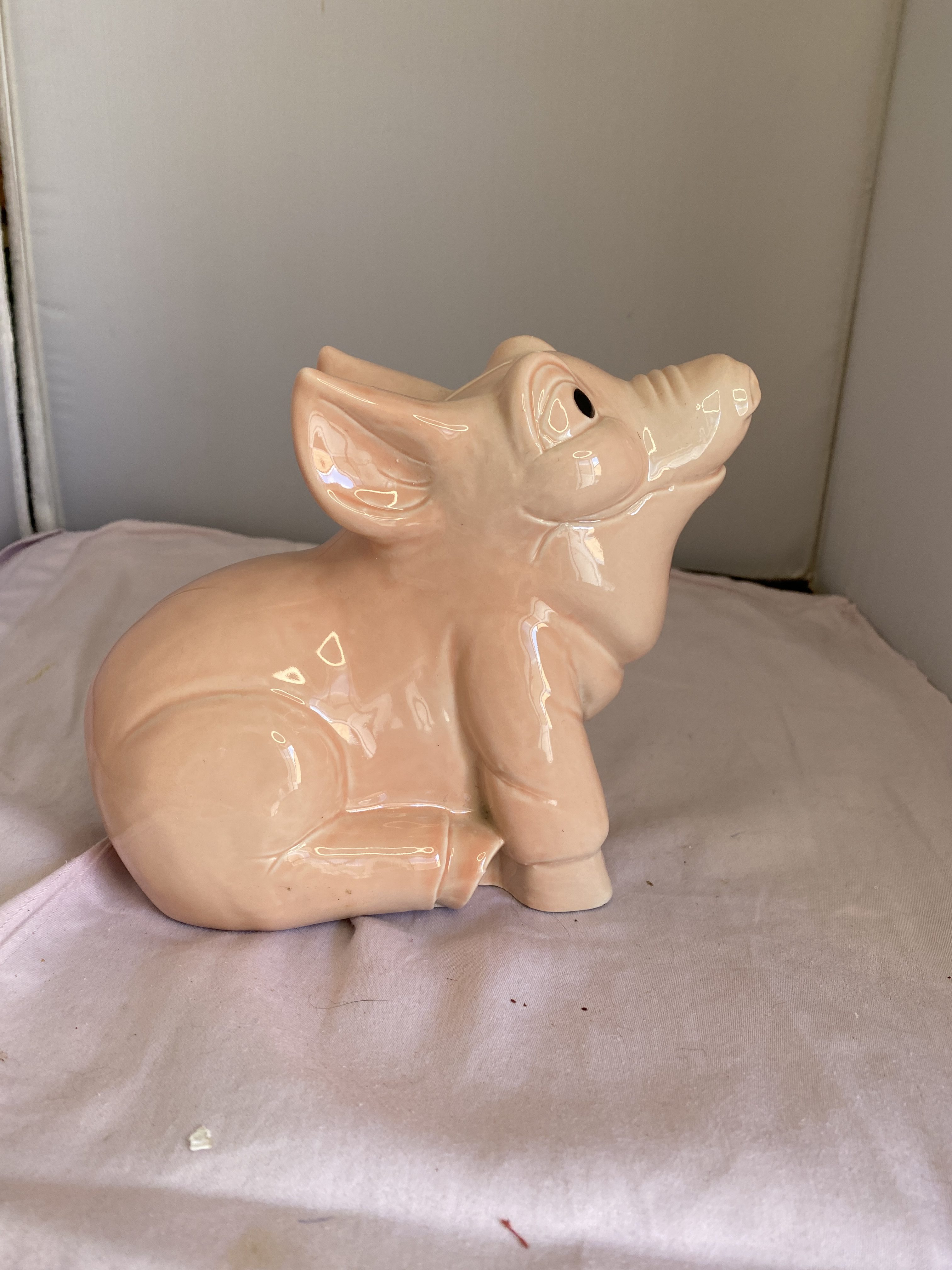 Rare Wade Pink Sitting Pig Money Box Piggy Bank with Stopper (1286) - Image 7