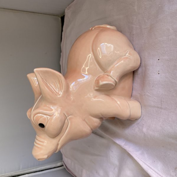 Rare Wade Pink Sitting Pig Money Box Piggy Bank with Stopper  (1286)