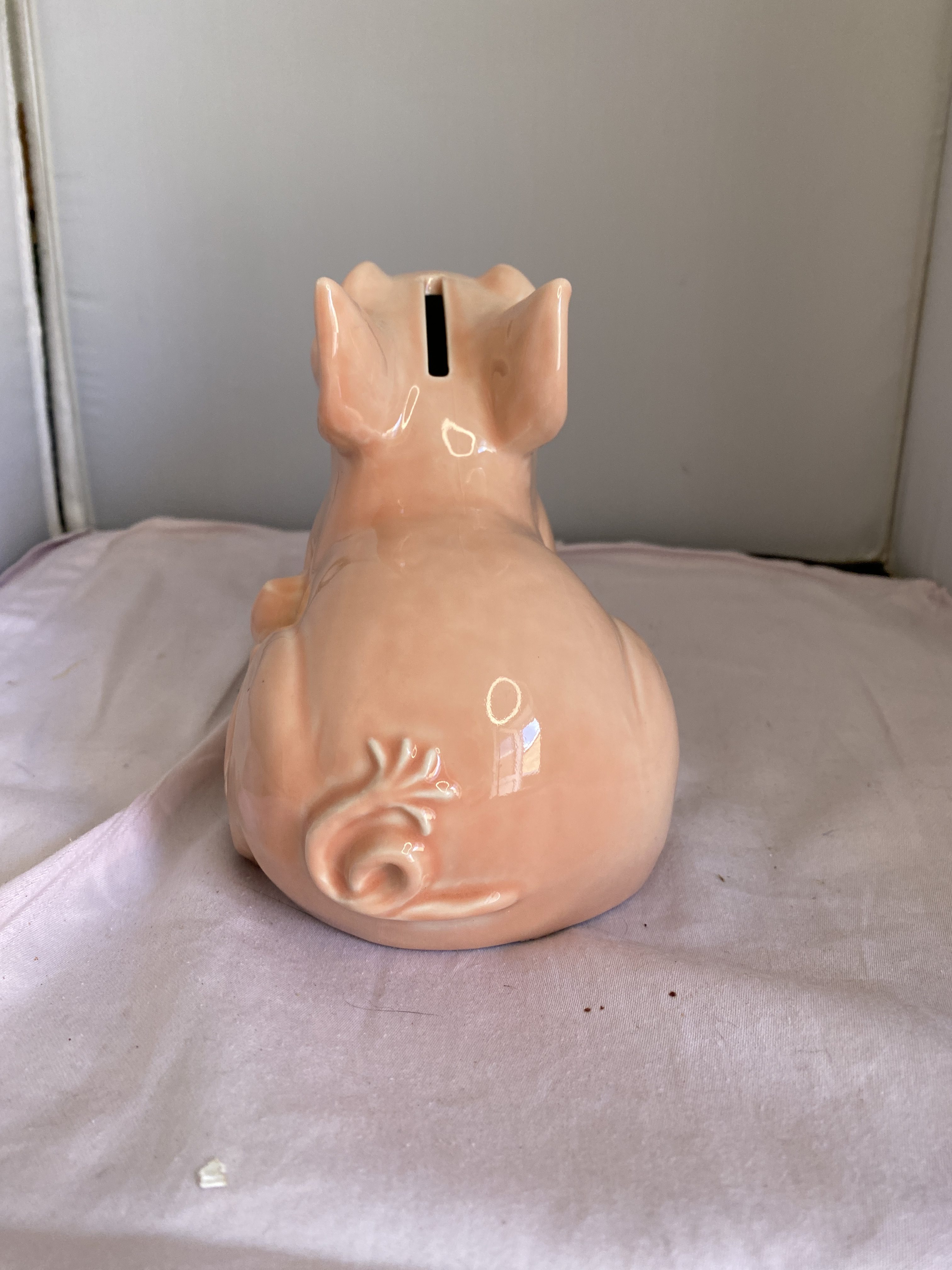 Rare Wade Pink Sitting Pig Money Box Piggy Bank with Stopper (1286) - Image 5