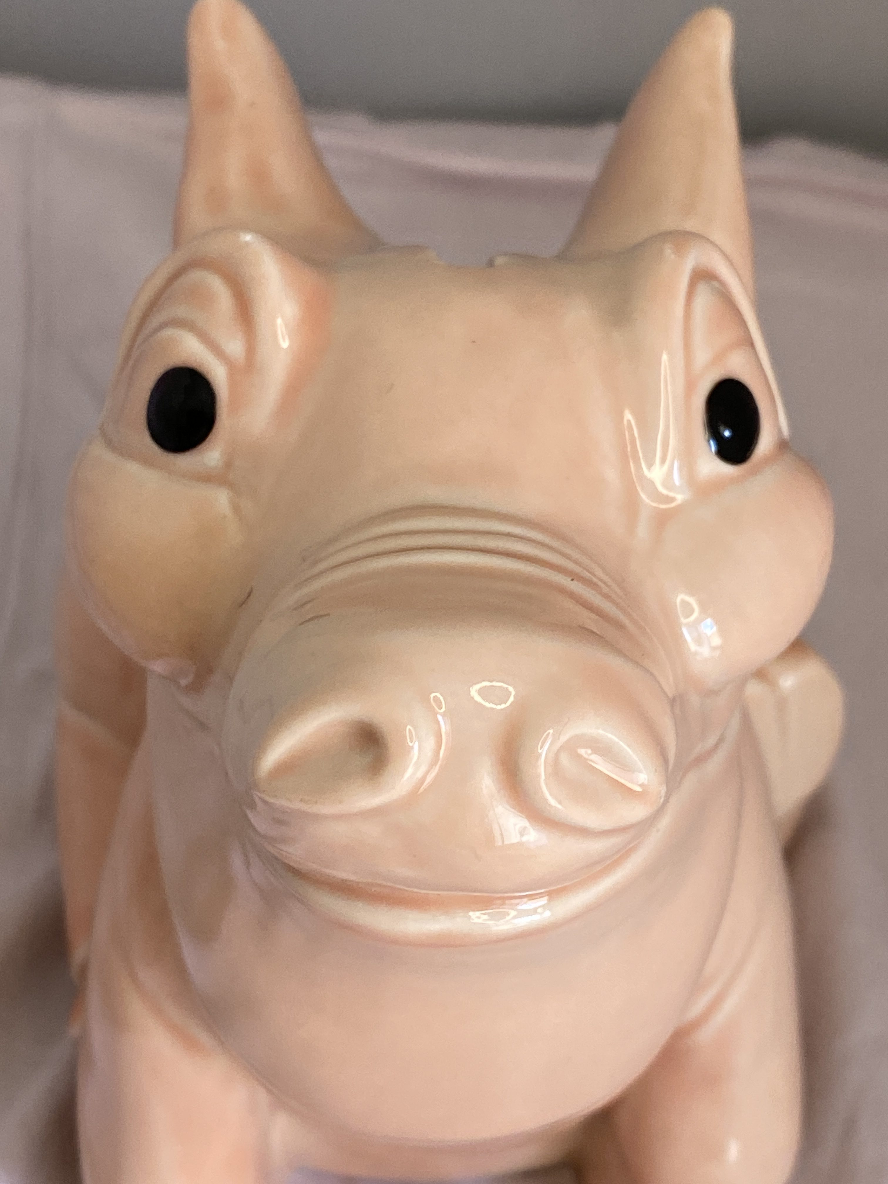 Rare Wade Pink Sitting Pig Money Box Piggy Bank with Stopper (1286) - Image 3