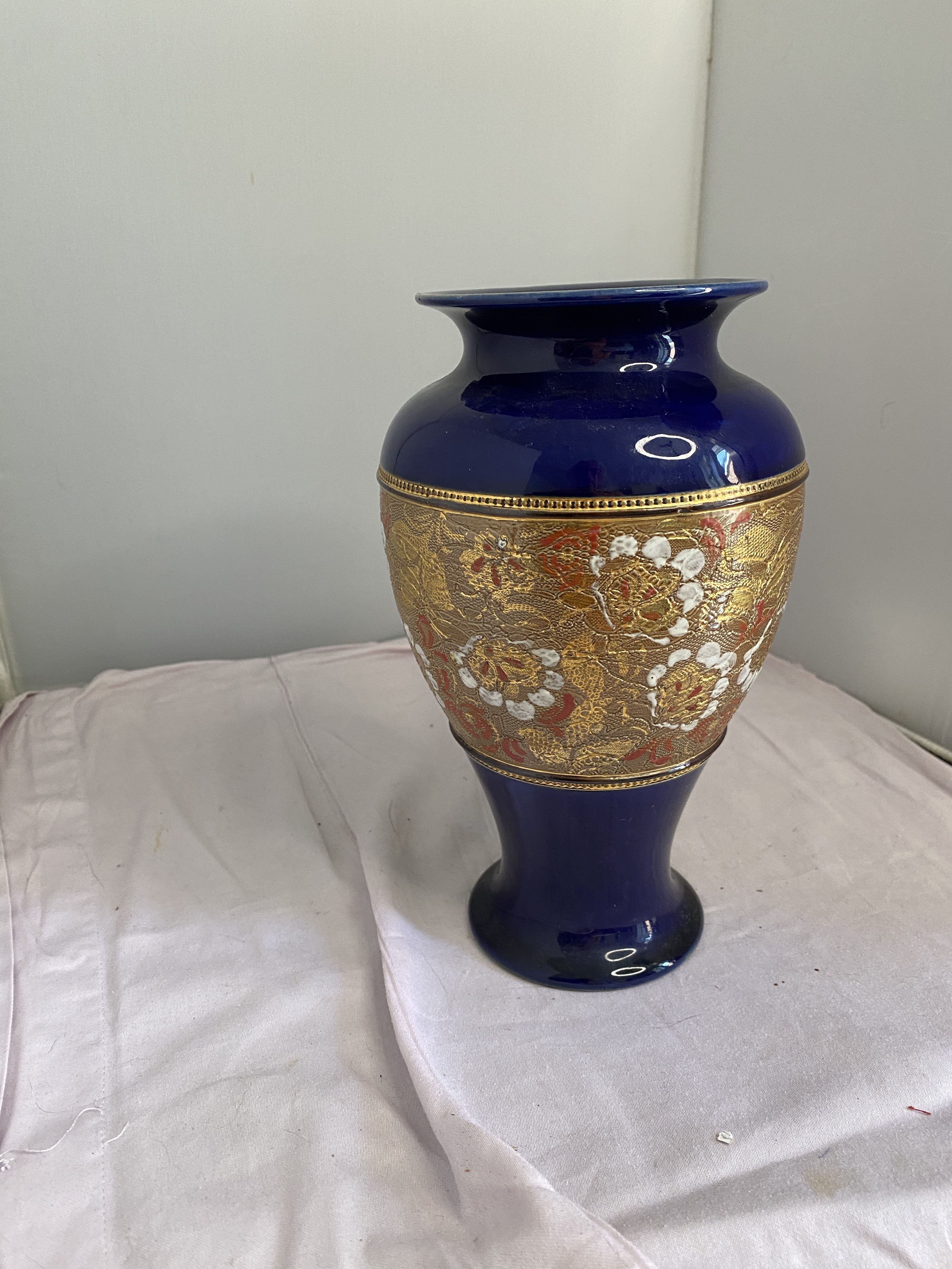 Royal doulton cobalt blue vase (1288) - Image 7