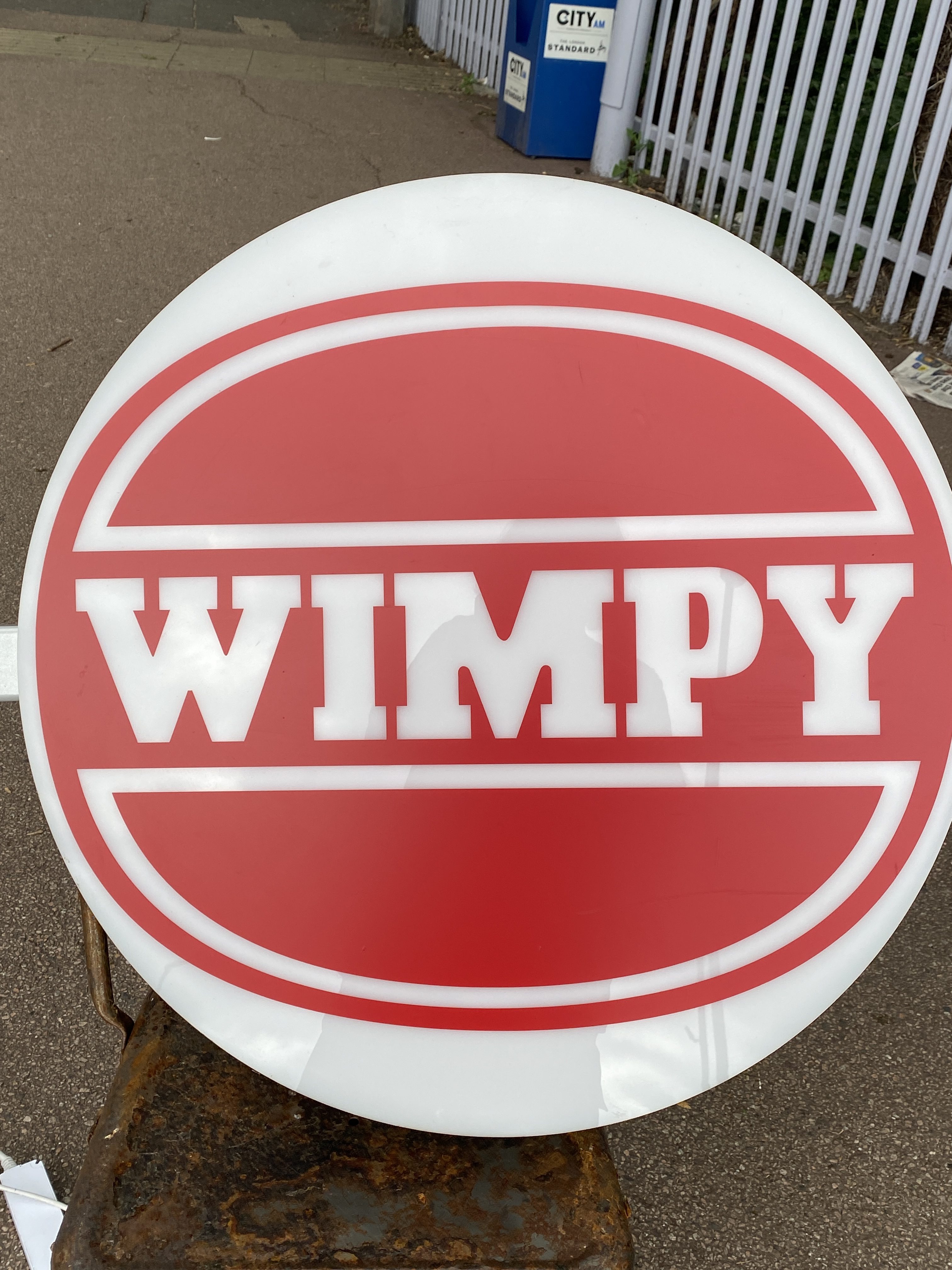 double sided light up wimpy sign (1295) - Image 10
