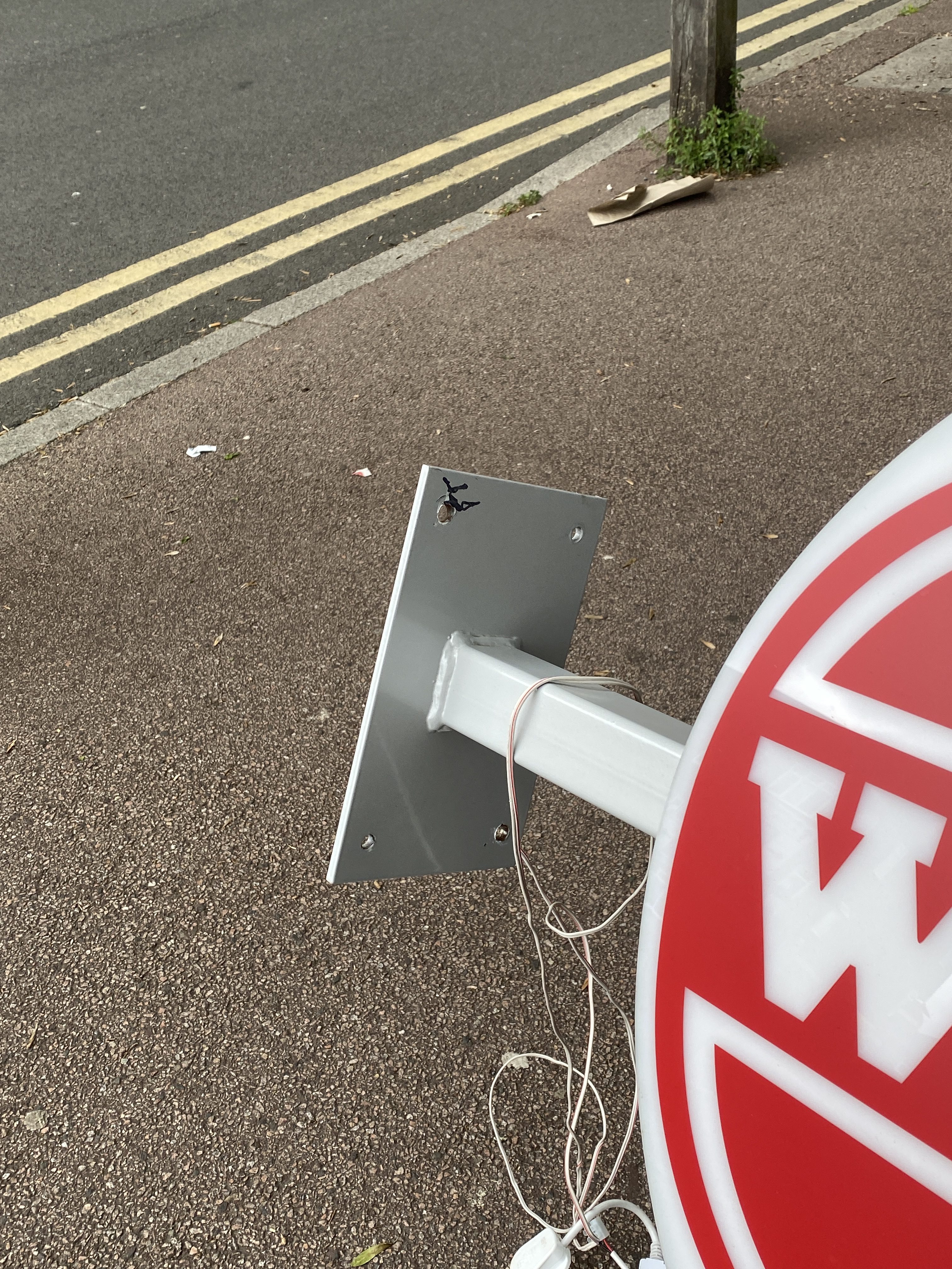 double sided light up wimpy sign (1295) - Image 9