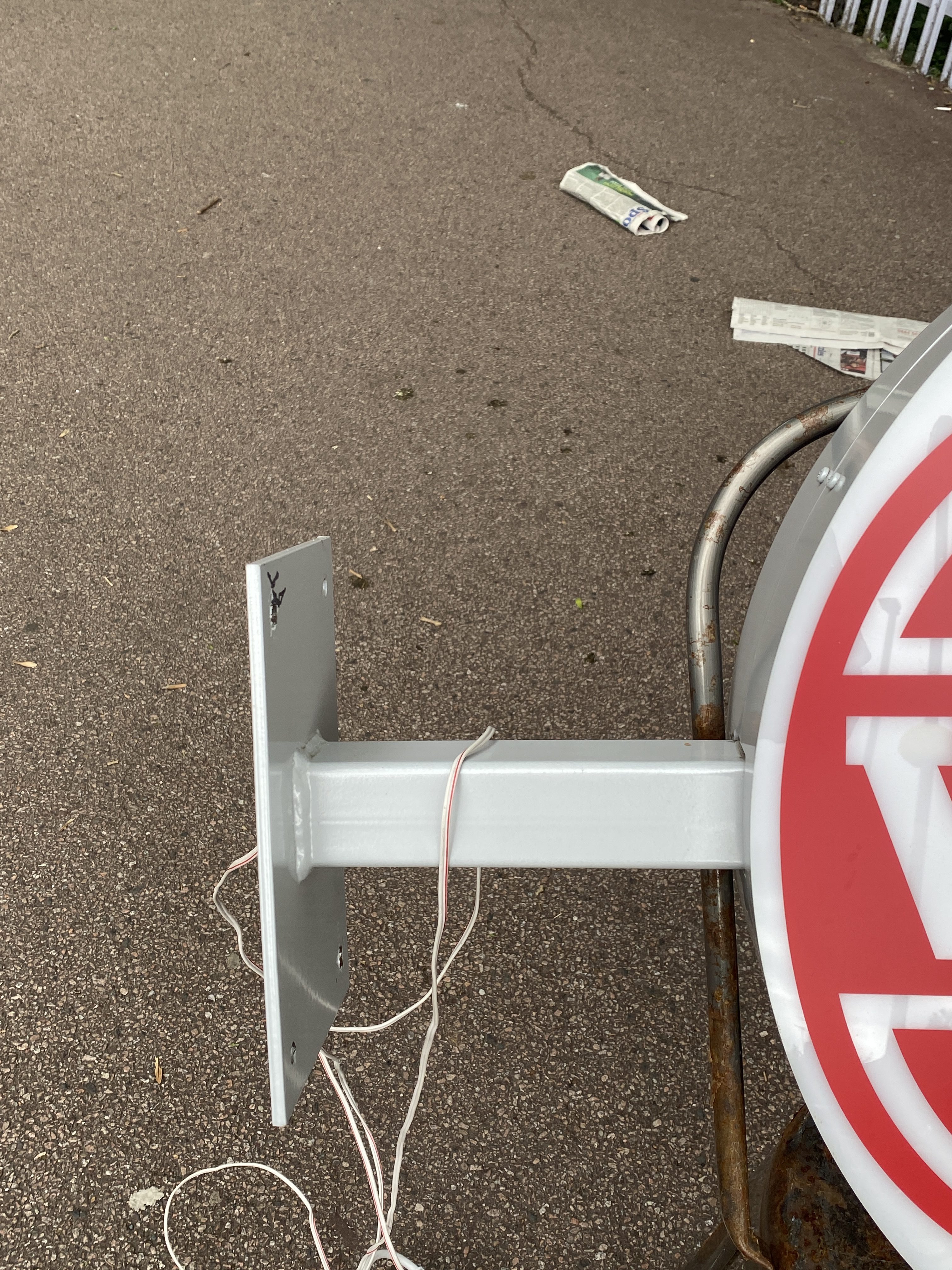 double sided light up wimpy sign (1295) - Image 8