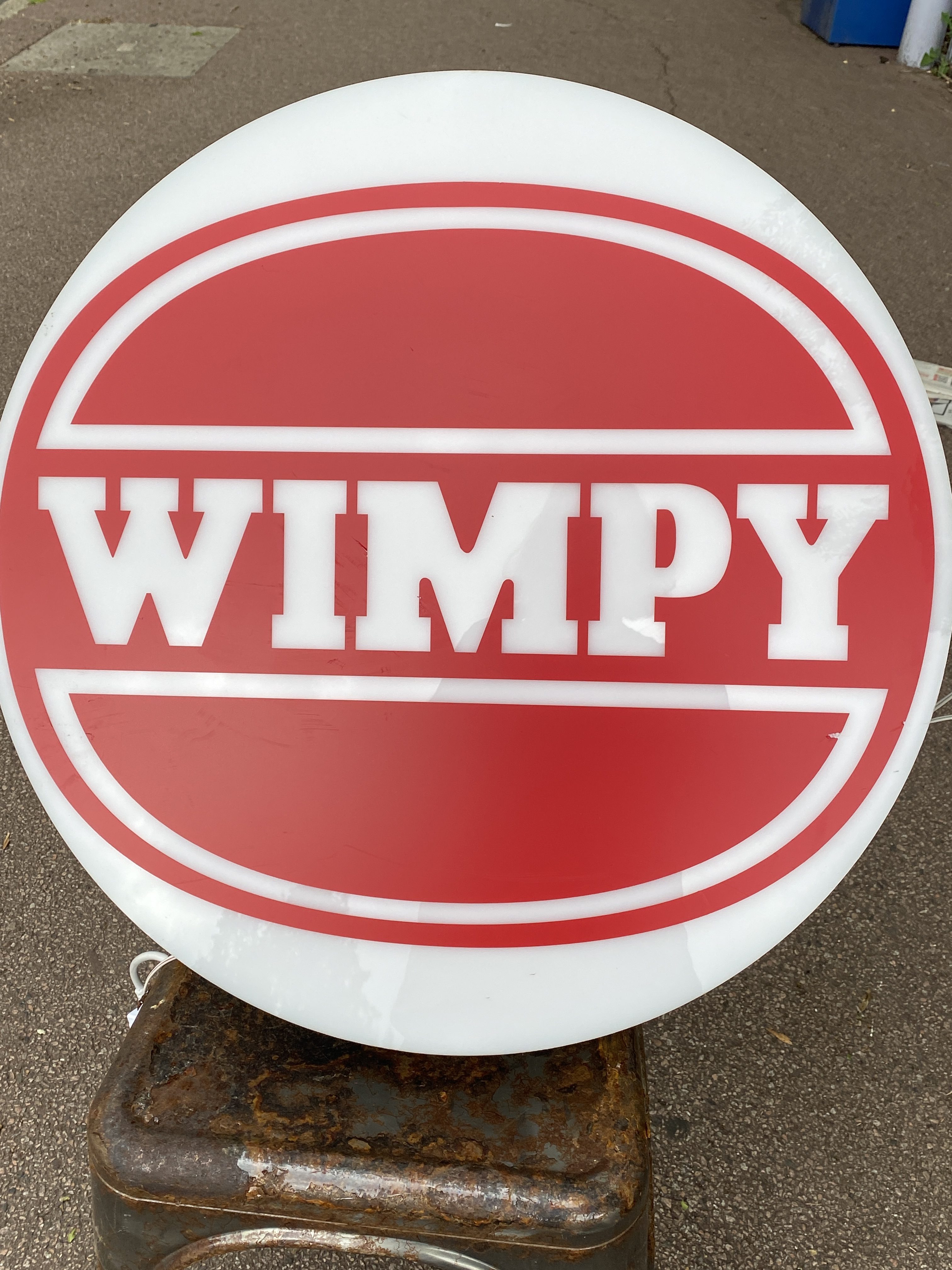 double sided light up wimpy sign (1295) - Image 5