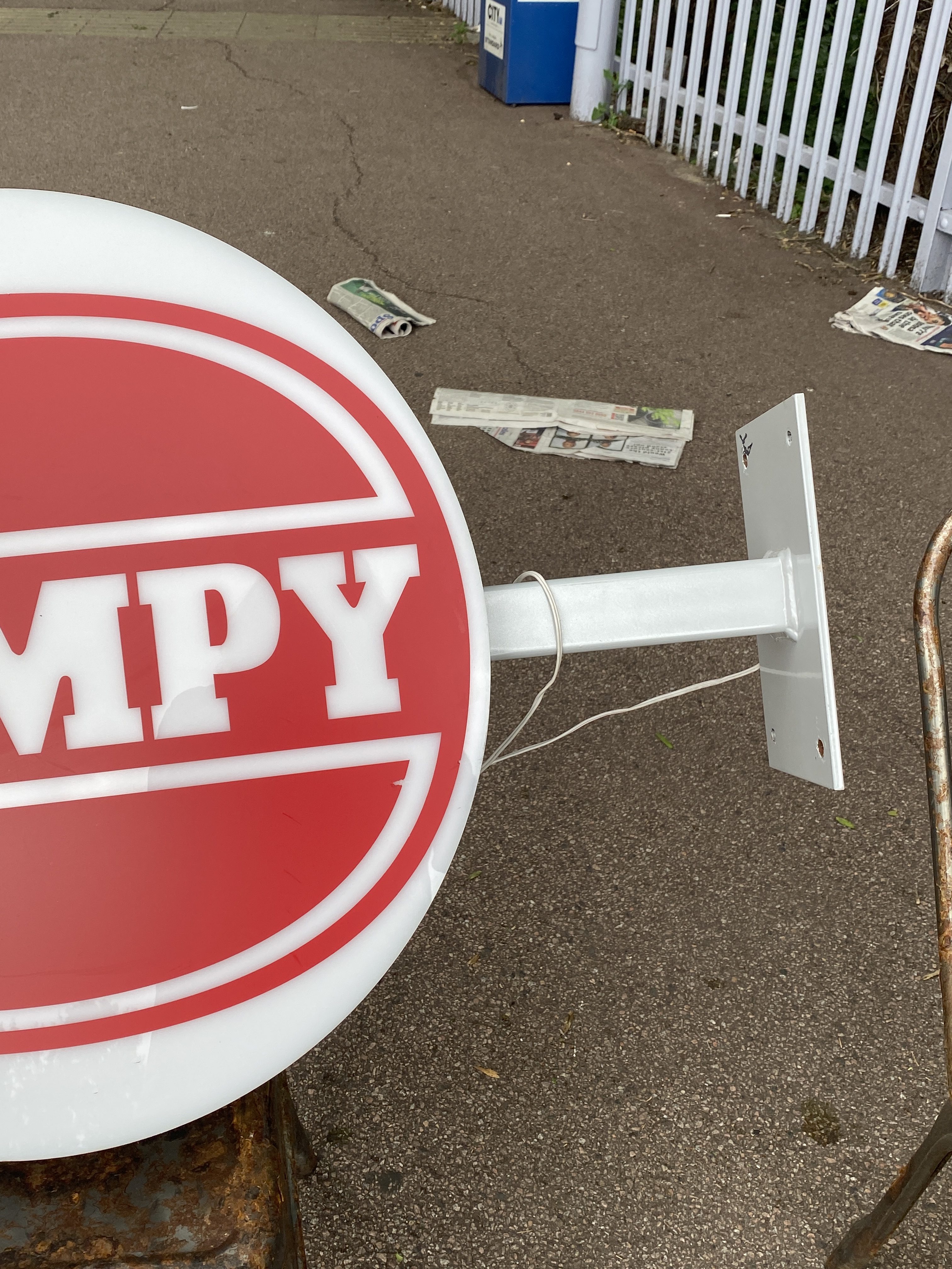 double sided light up wimpy sign (1295) - Image 4