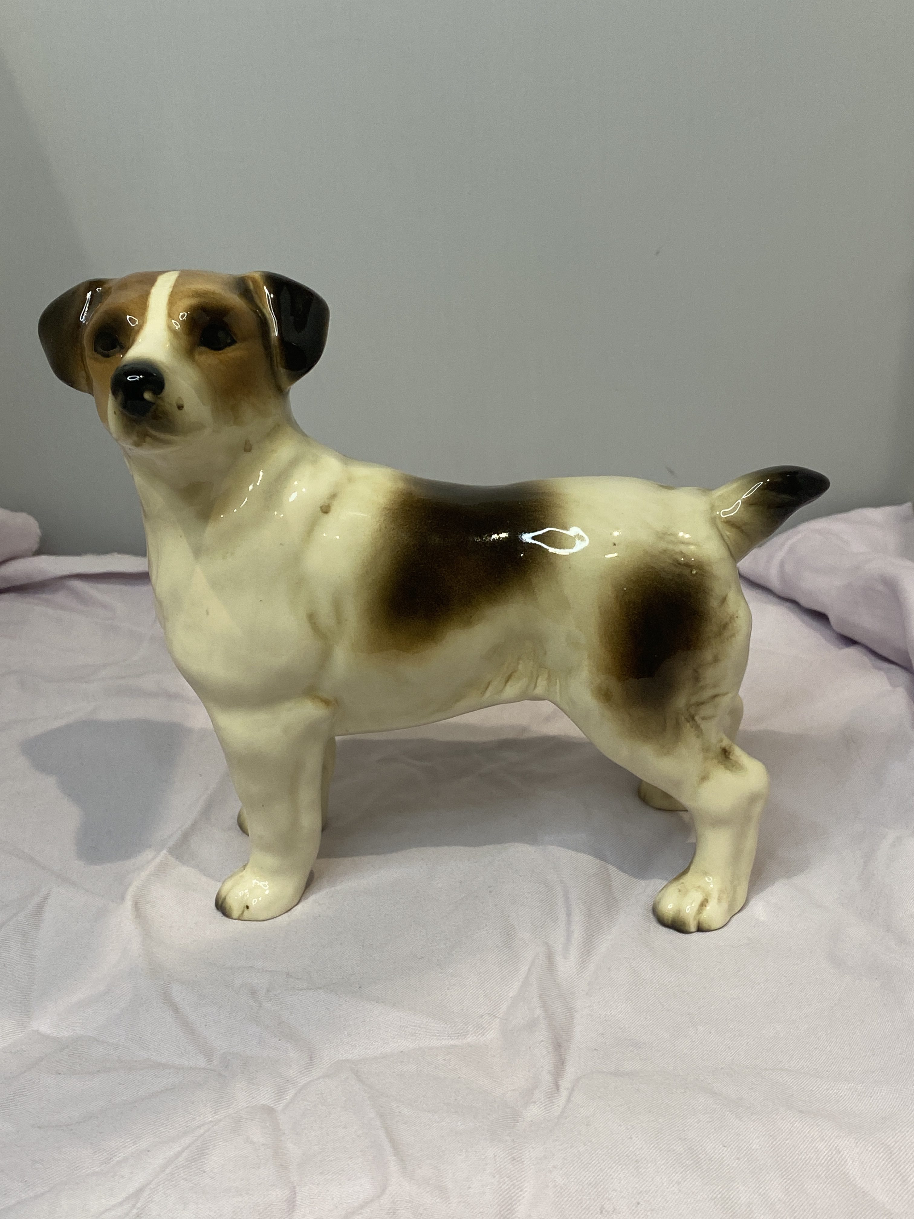 Vintage COOPERCRAFT Large China Jack Russell Terrier Dog Figurine (1302) - Image 12