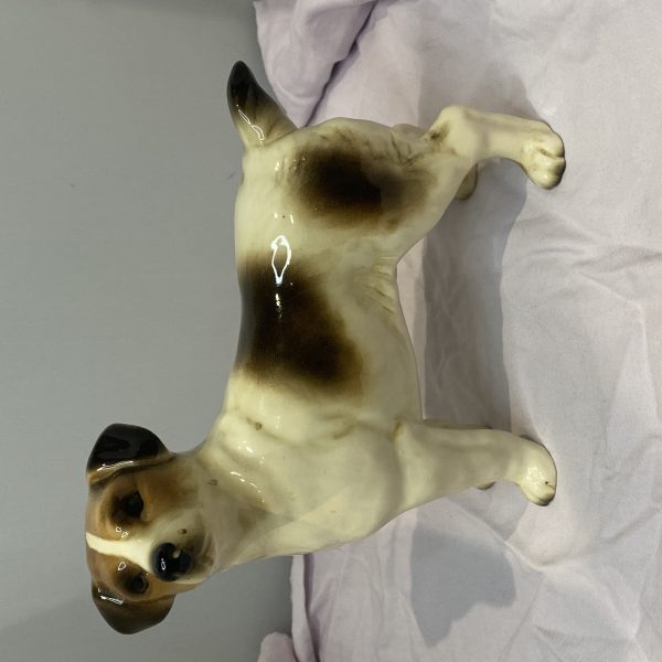 Vintage COOPERCRAFT Large China Jack Russell Terrier Dog Figurine  (1302)