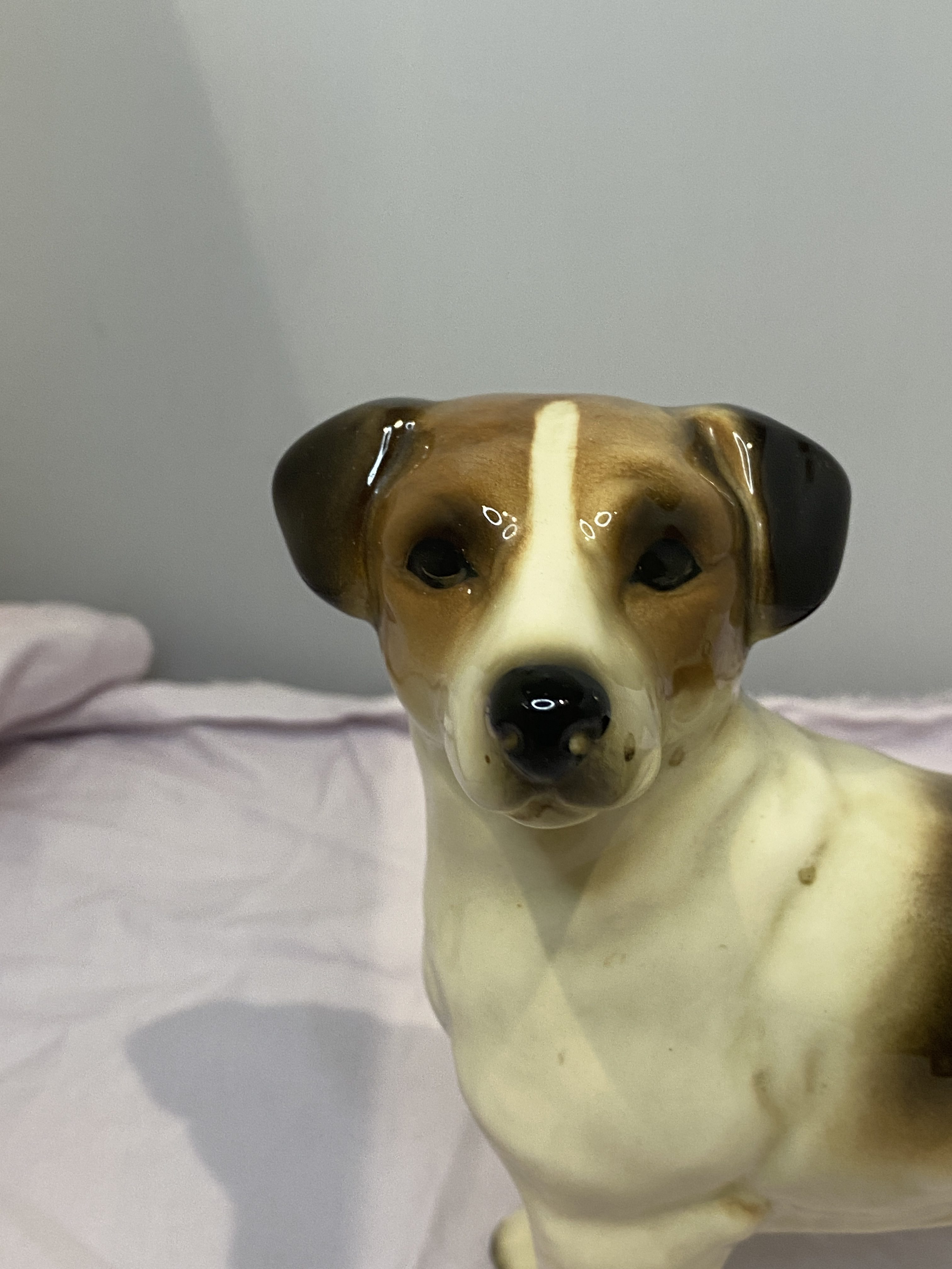 Vintage COOPERCRAFT Large China Jack Russell Terrier Dog Figurine (1302) - Image 7