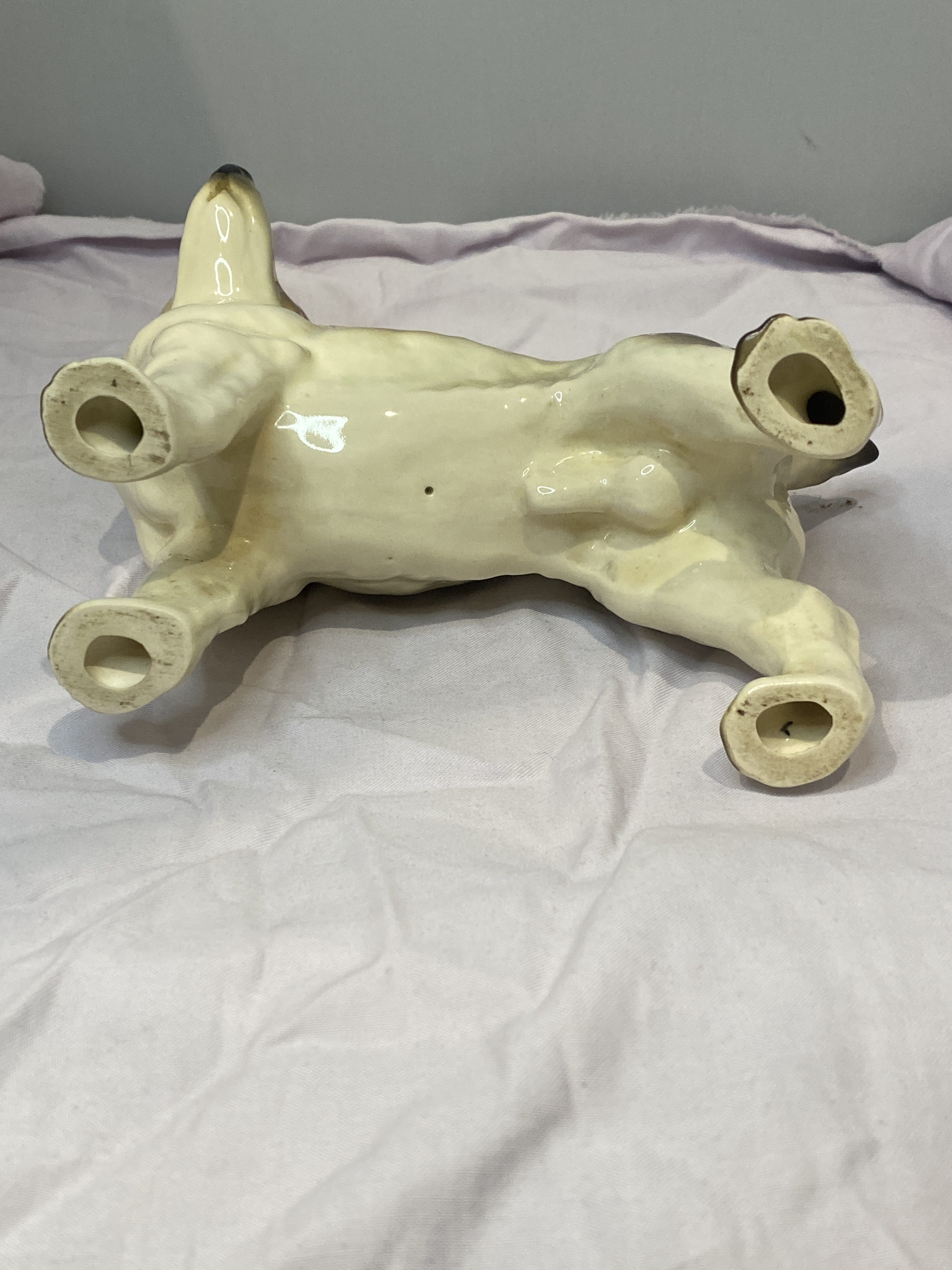 Vintage COOPERCRAFT Large China Jack Russell Terrier Dog Figurine (1302) - Image 2