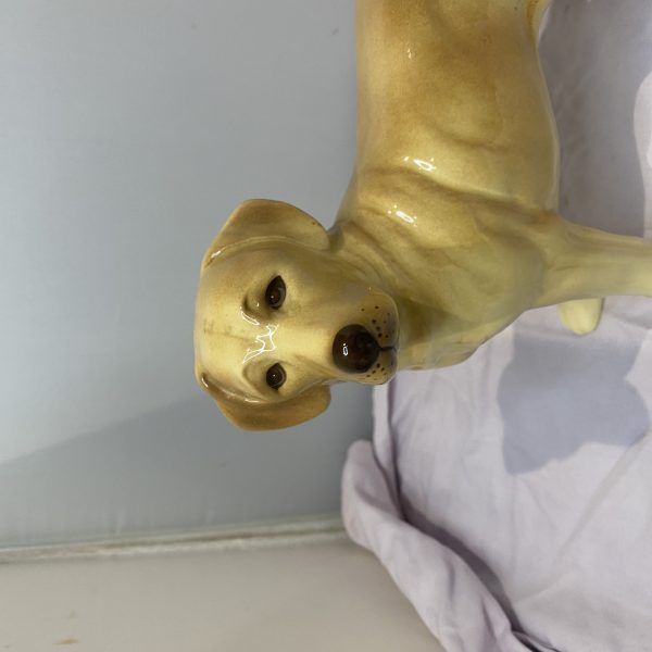 Lovely Large COOPERCRAFT ceramic Golden Labrador   Dog Figurine (1303)