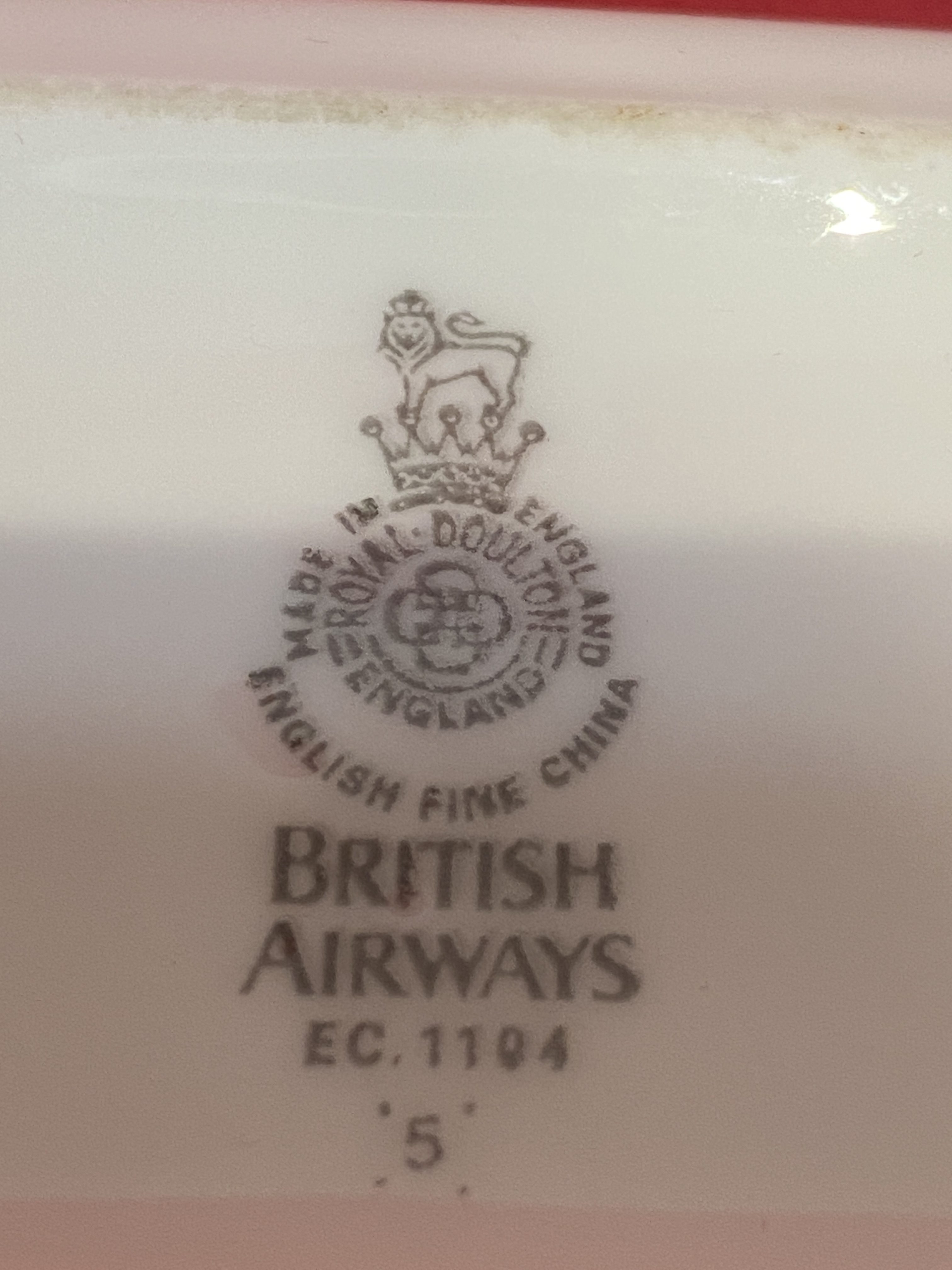 vintage small royal doulton British airways tray ec 1104 (1305) - Image 3