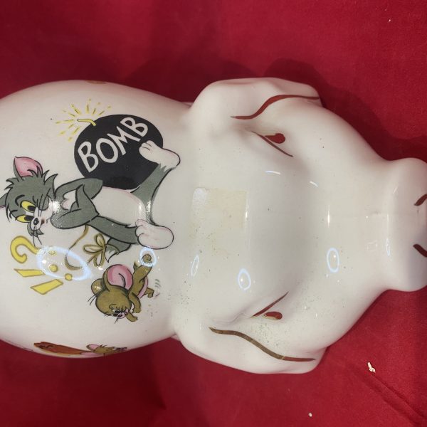 Sherwood pottery saving pig with tom and jerry cartoons (1307)
