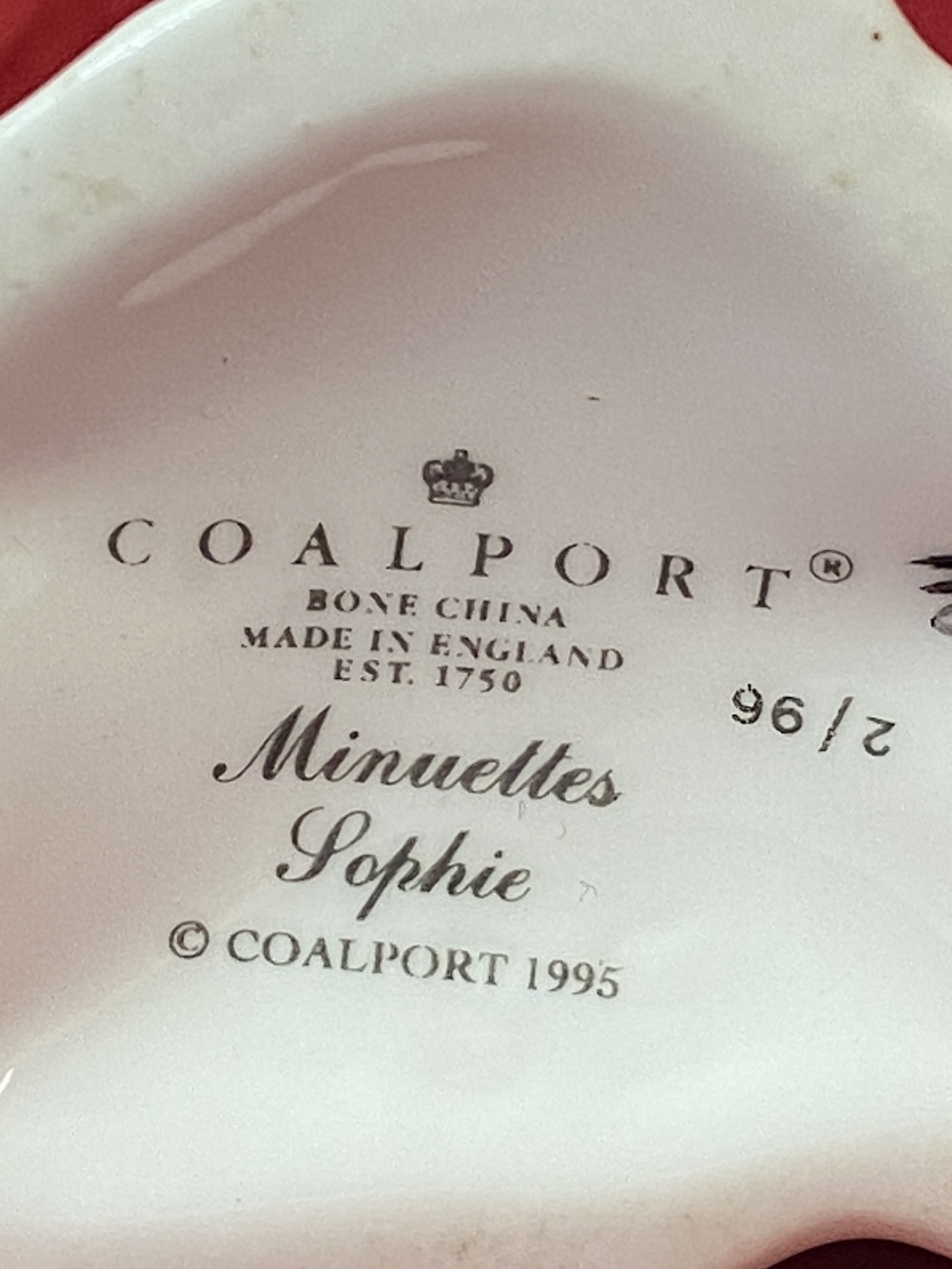 COALPORT CHINA LADY FIGURE Sophie MINUETTES 1995 (1309) - Image 2