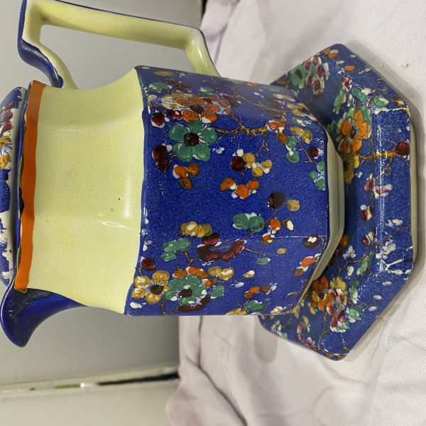 Rare early wade chintz tea pot with lid and stand (1311)