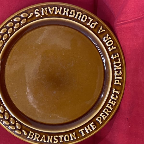 Rockingham by Wade CROSSE & BLACKWELL Branston Pickle Plate Vintage (1314)