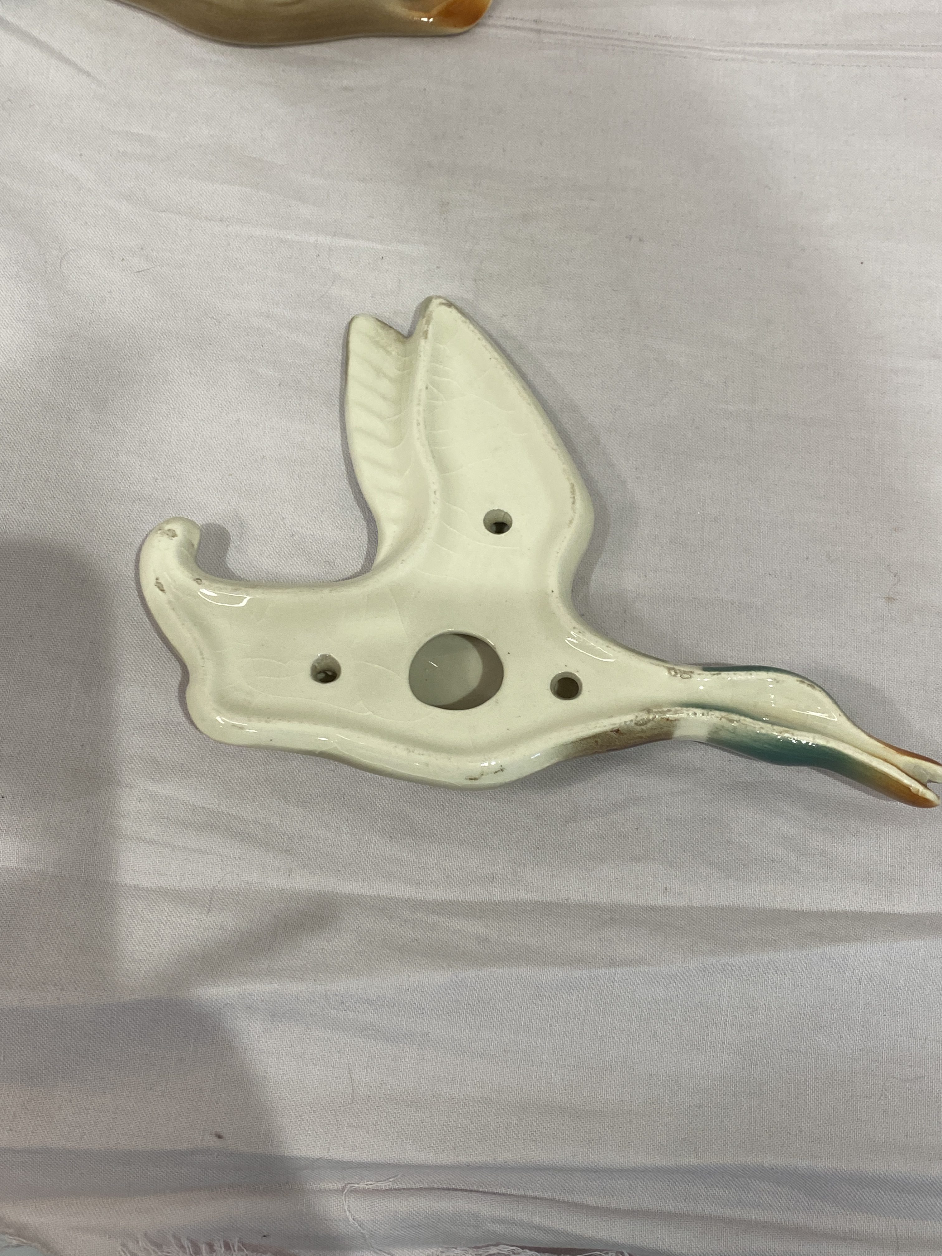 Vintage graduating Keele Street Pottery Flying Duck Trio (1320) - Image 7