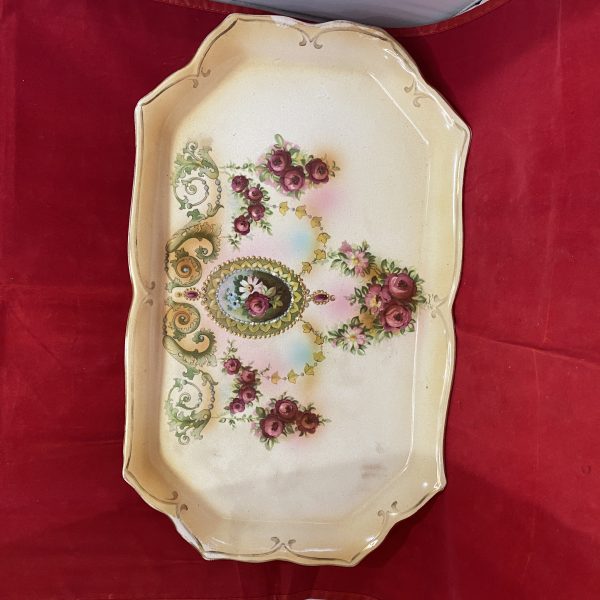 VINTAGE BLUSH IVORY DRESSING TABLE TRAY(1236)