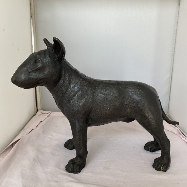 Vintage brass/ bronze Staffordshire bull terrier (1247)