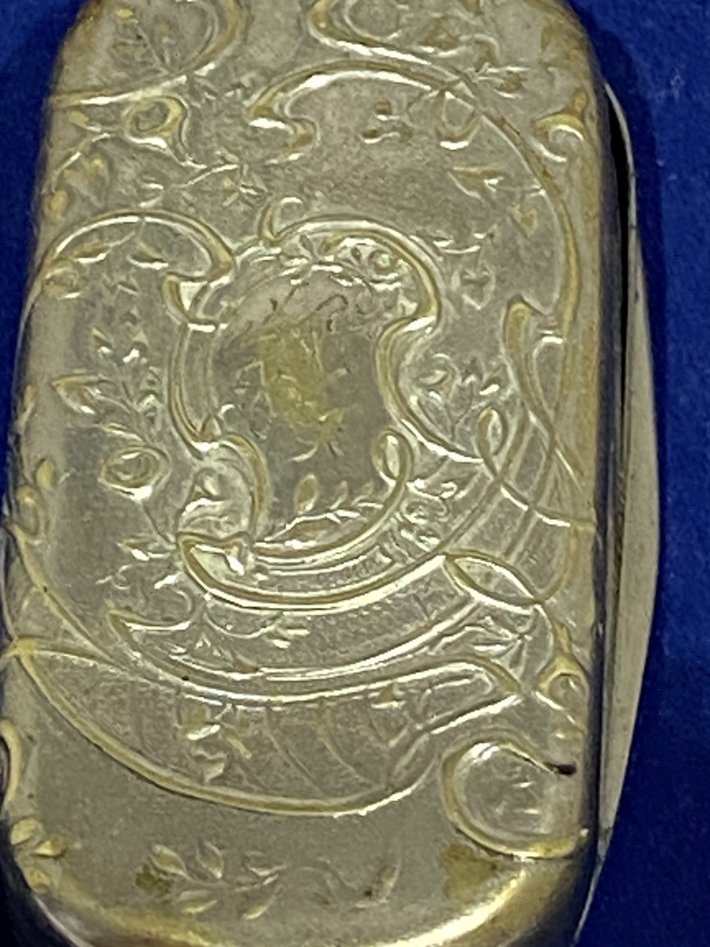 Art nouveau silver plated snuff case (1251) - Image 4