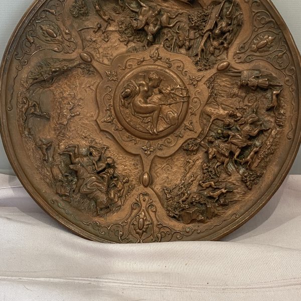 A Very Attractive C19th Revival Bronze color Tazza (1256)