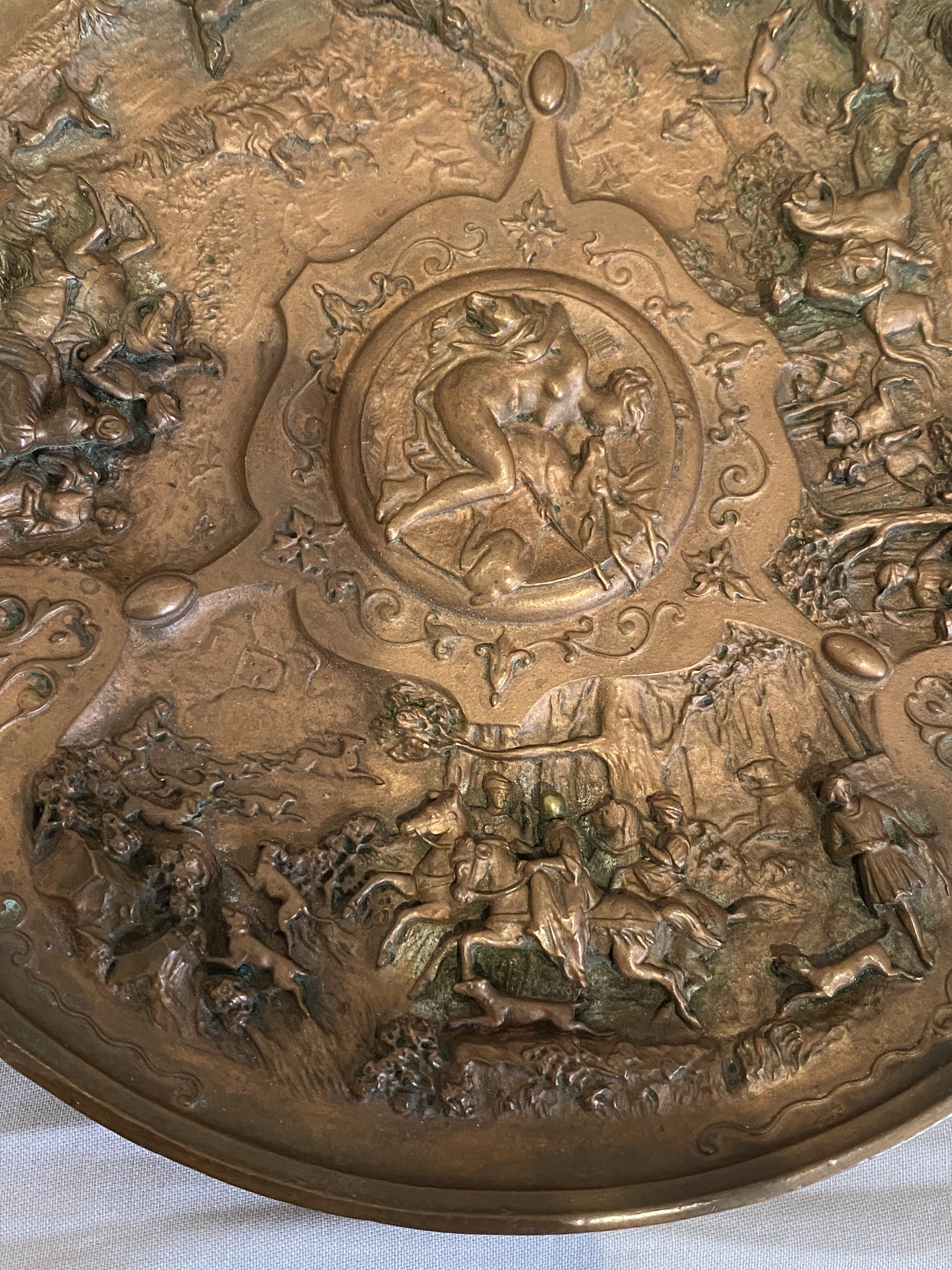 A Very Attractive C19th Revival Bronze color Tazza (1256) - Image 8