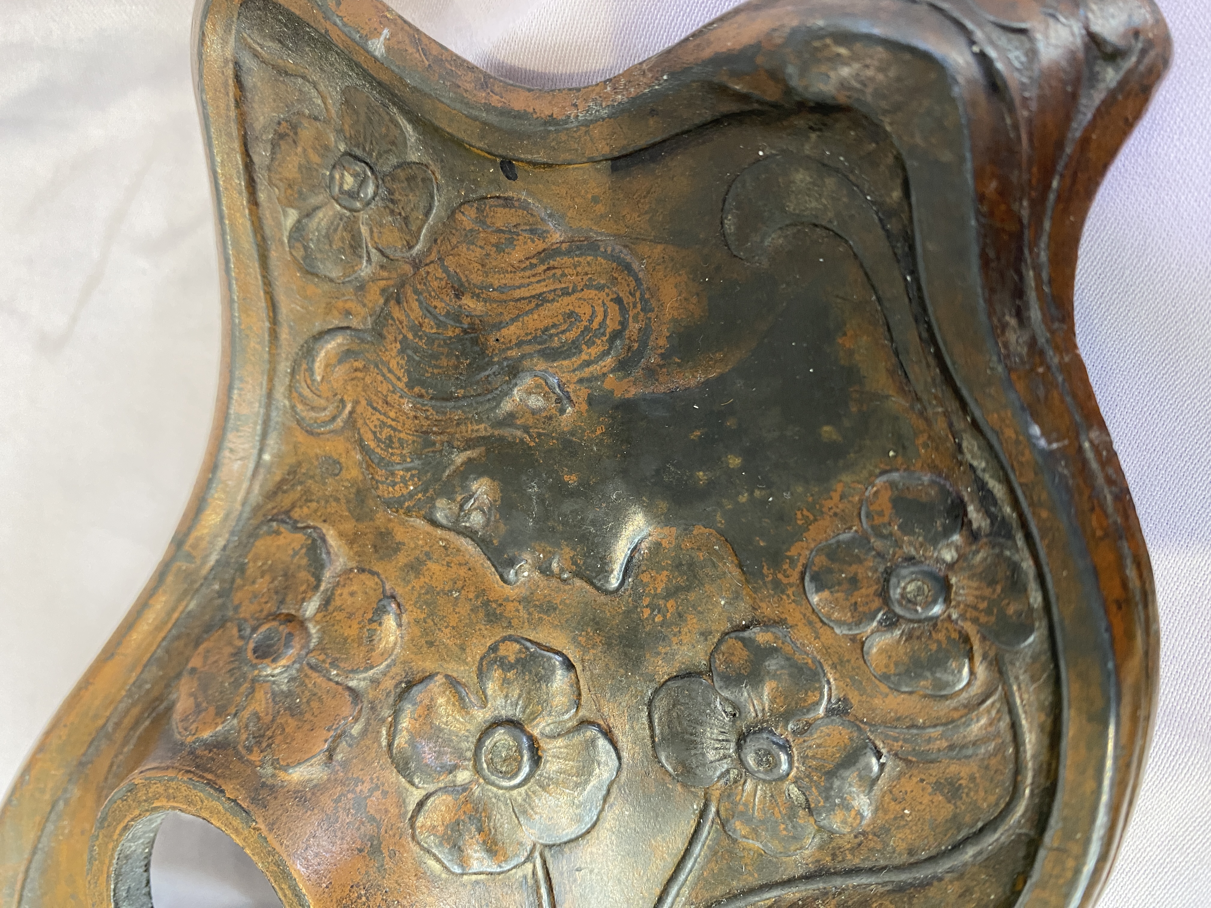 Antique French Art Nouveau Ink Well, , (1262) - Image 5