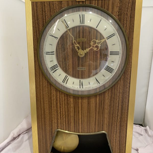 Vintage mid century 1960s metamec quartz wall clock (1266)