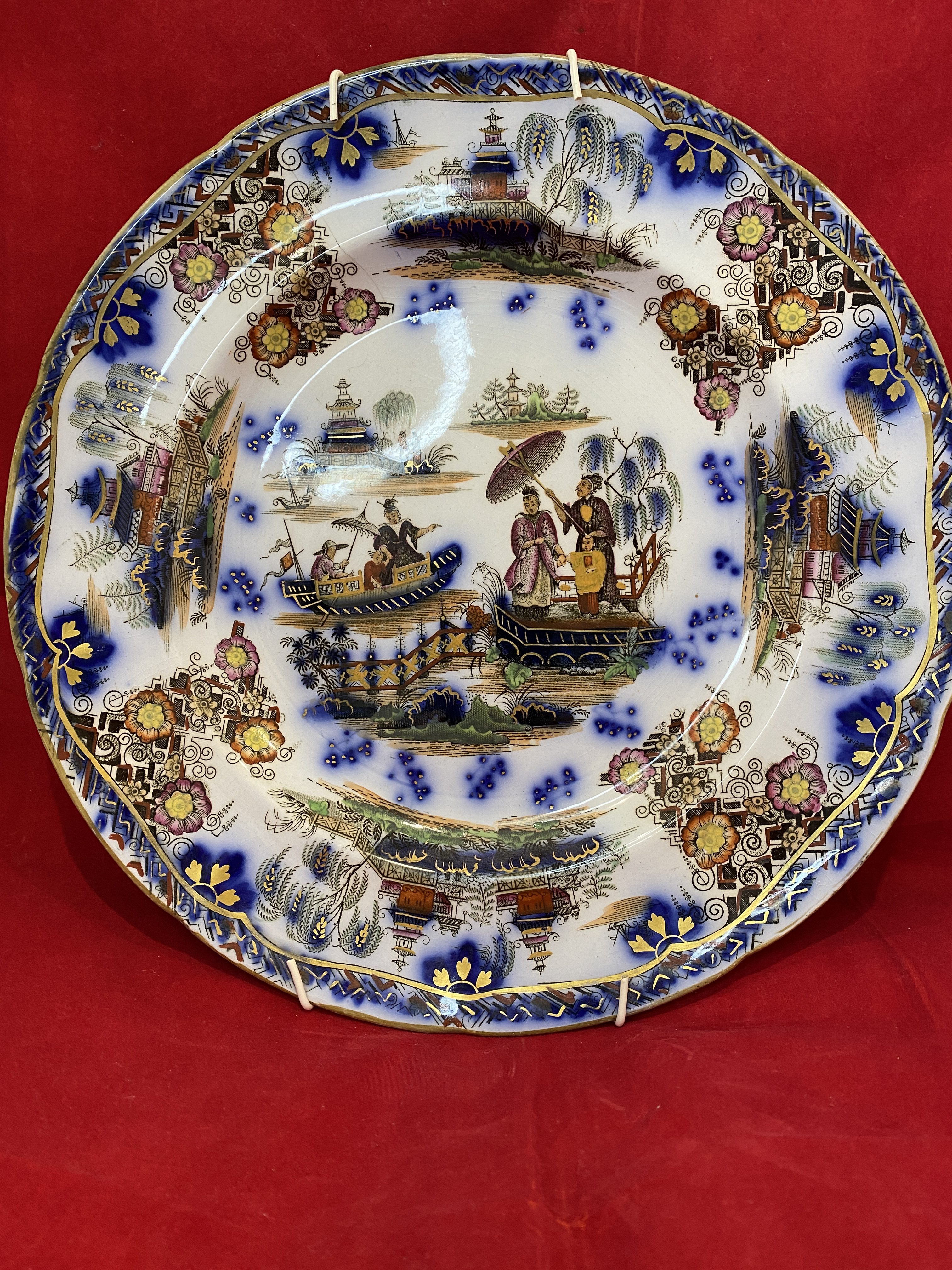 English plate, Ridgway, Imperial Stone “Batavia” 1830-1837 (1271)