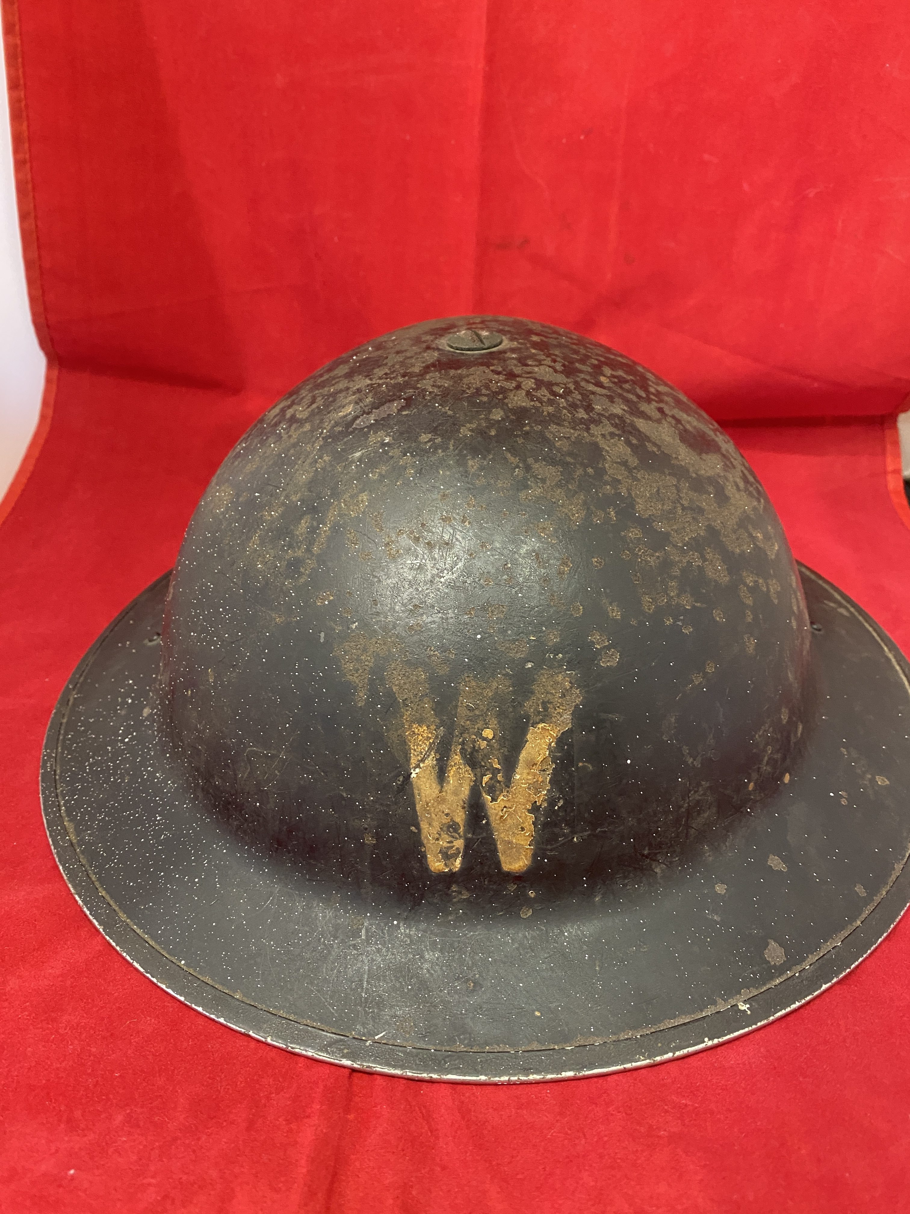 Original 1939 Dated Air Raid Warden's MKII Steel Helmet (1273) - Image 2
