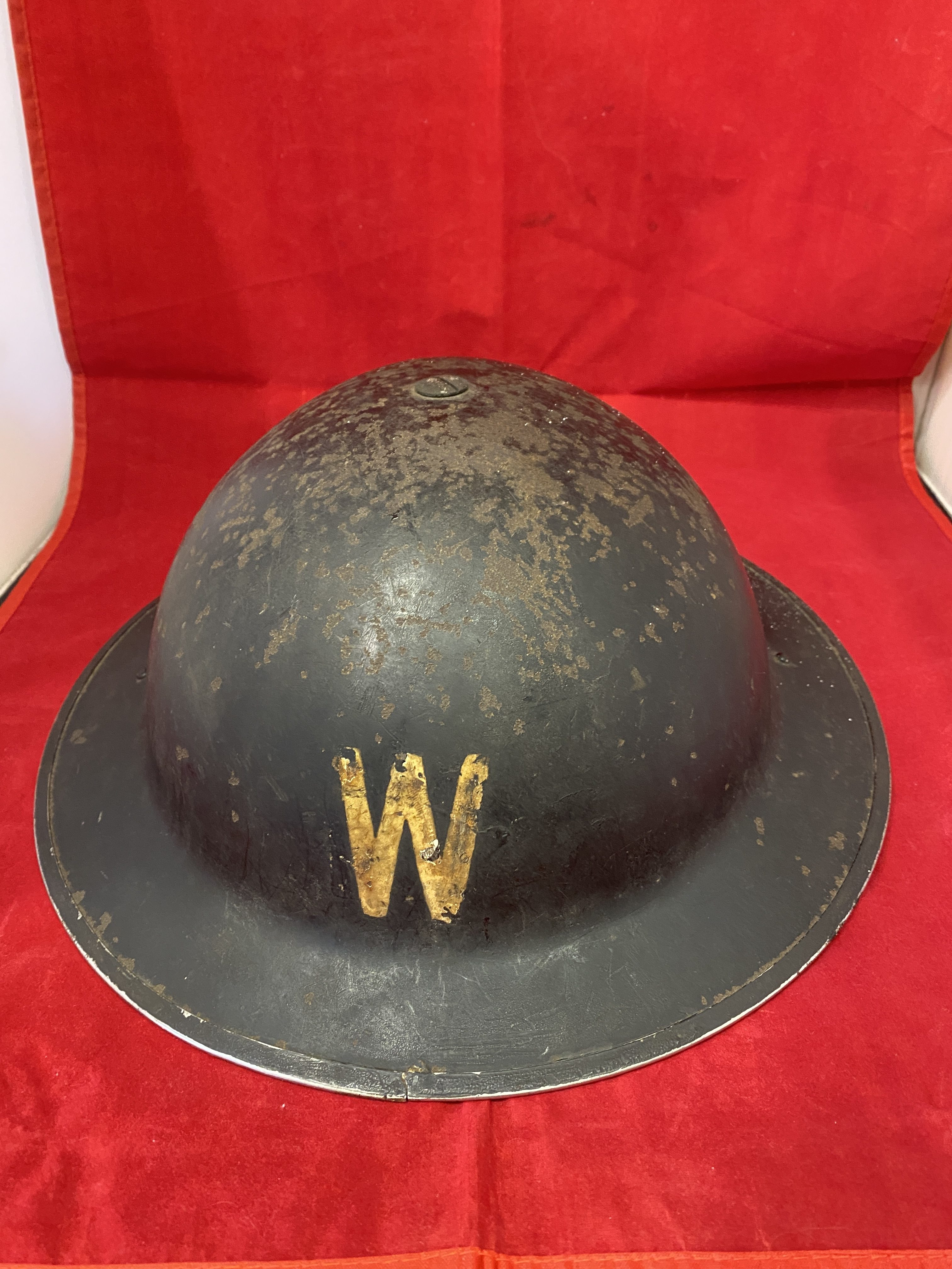 Original 1939 Dated Air Raid Warden's MKII Steel Helmet (1273)