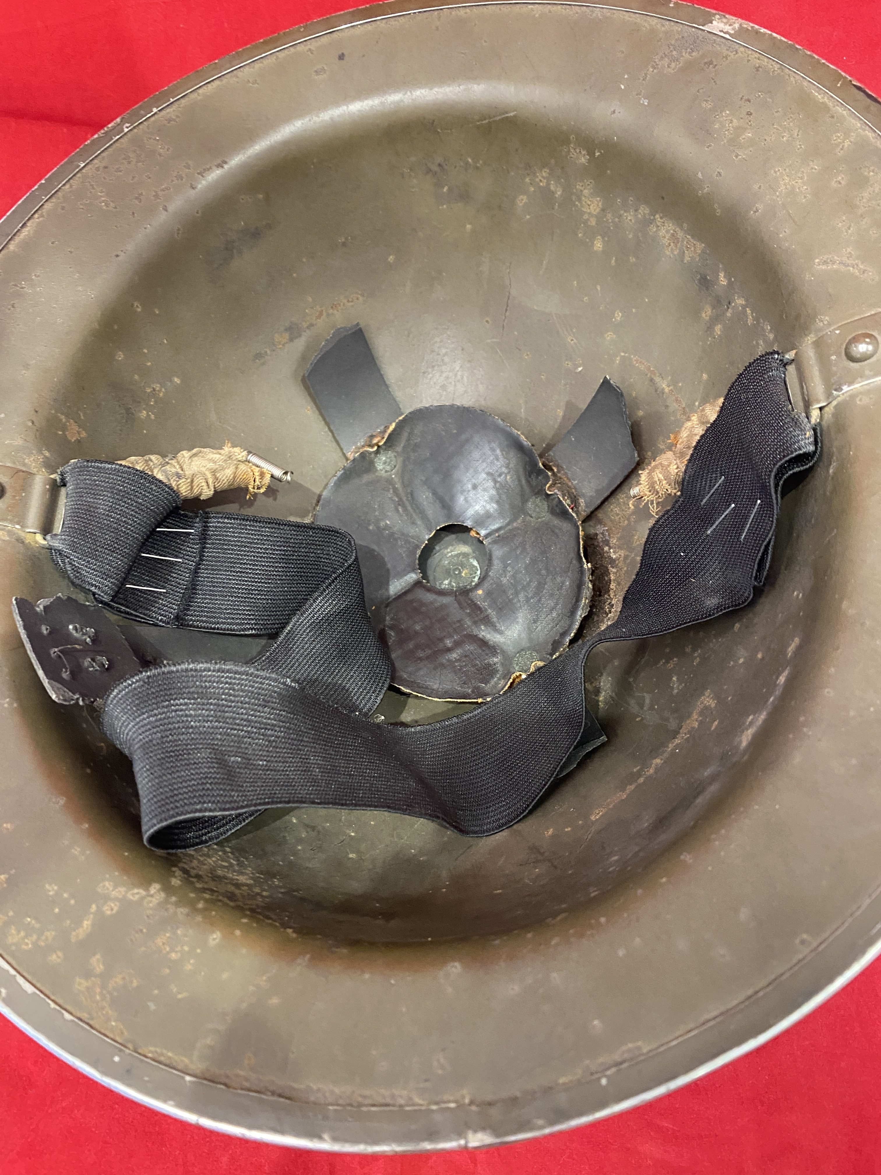 Original 1939 Dated Air Raid Warden's MKII Steel Helmet (1273) - Image 4